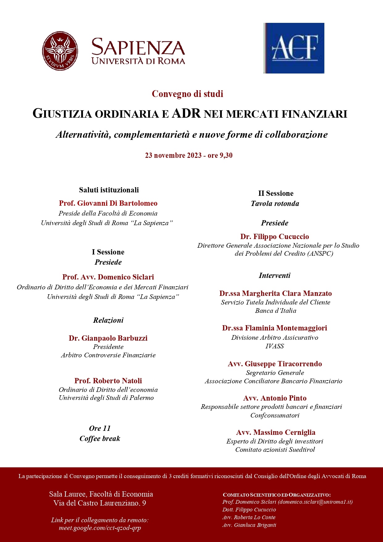 Antonio Pinto relatore nel convegno 