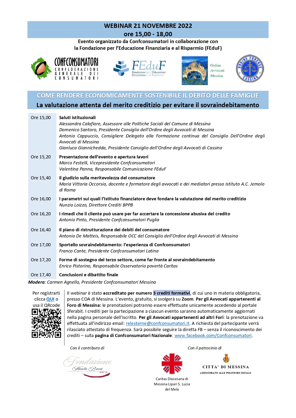 Antonio Pinto relatore al webinar discute sul tema del merito creditizio e concessione abusiva sul credito